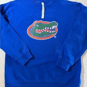 Lululemon Blue Crewneck Sweater with Gator Logo